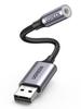 Адаптер-преобразователь USB-аудио UGREEN в кабель-преобразователь Внешняя звуковая карта 4-полюсные наушники-преобразователи TRRS Совместимость с PS4 Совместимость с