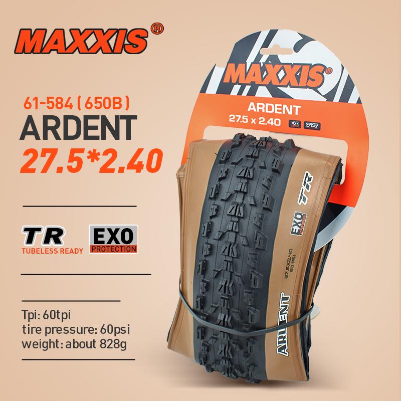 1pc MAXXIS 29 Tubeless TR Mountain Bike Bicycle Tire 26*2.25 27.5*2.25 27.5*2.4 29*2.25/2.4 ARDENT Ultralight Bicycle MTB Tire