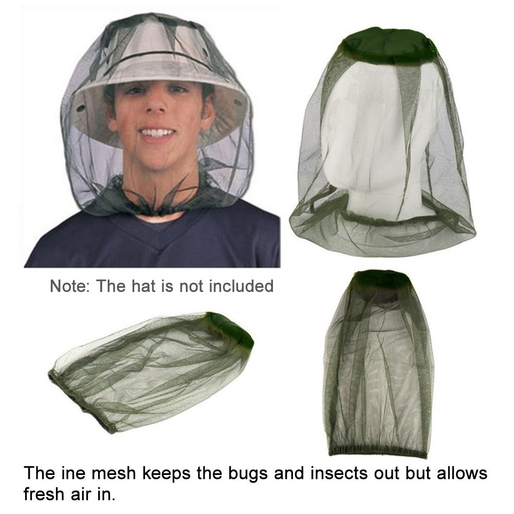Сетка от комаров на голову, сетка для лица, москитная шапка, полные чехлы для кемпинга, путешествий на открытом воздухе