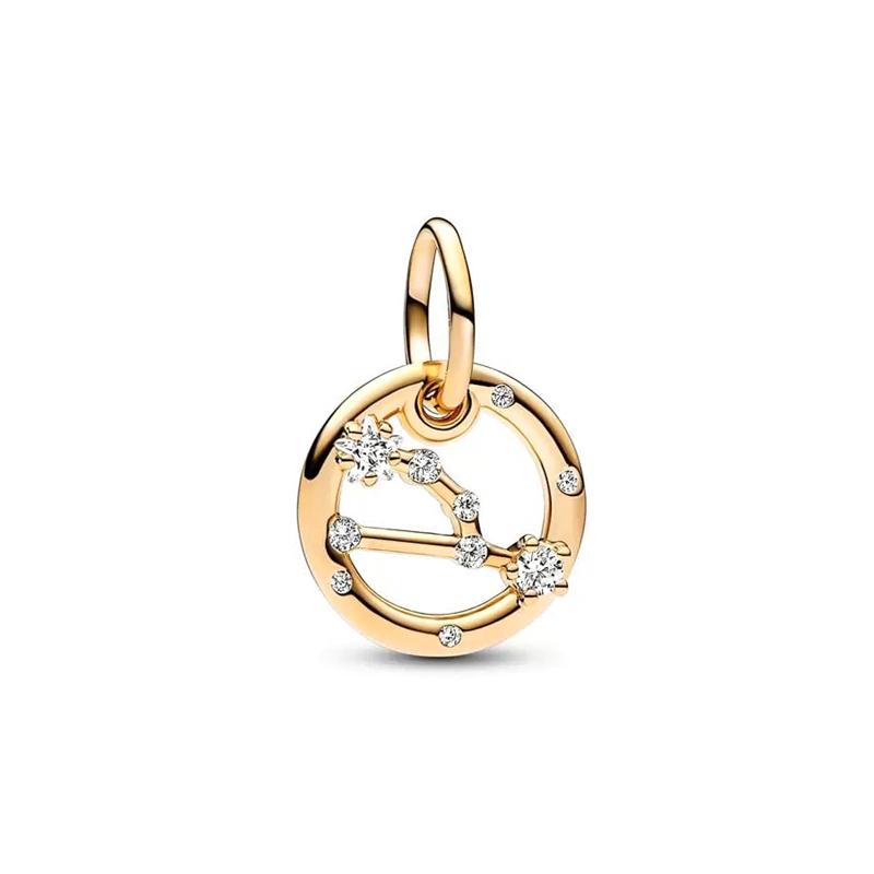 Подвески «Двенадцать созвездий» Подходят для genuine European Copper Jewelry и DIY Crafting Специальные Красивые Браслеты Ювелирные Изделия Подарки