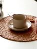 Chinese Style Seagrass Woven Table Mats: Retro Dining and Tea Ceremony Placements