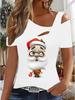 Women's New Casual  Top  Christmas  Halloween Christmas Gift Tops Shirt Blouse