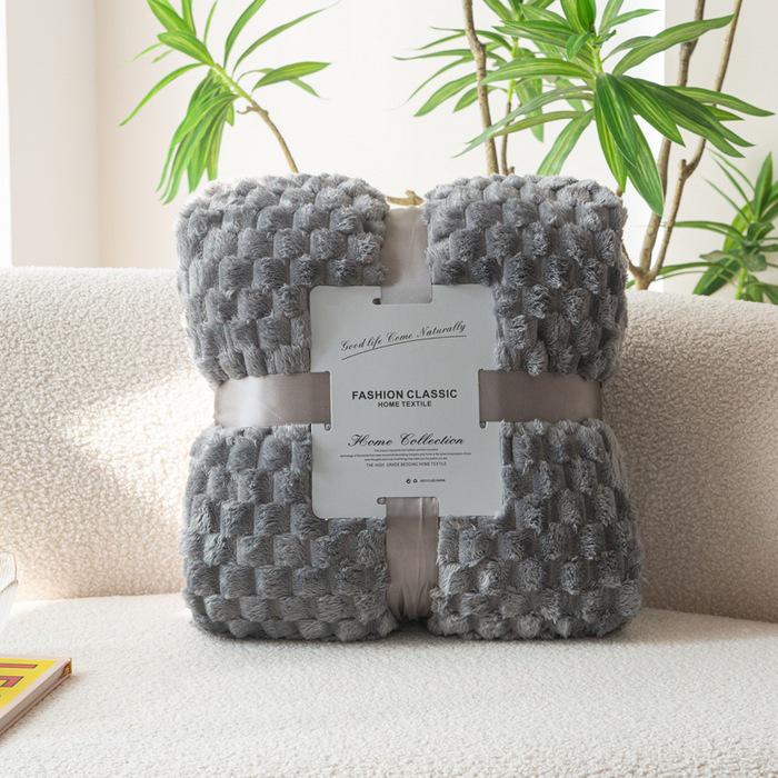 Тяжелое золотисто-черепаховое бархатное одеяло 2025