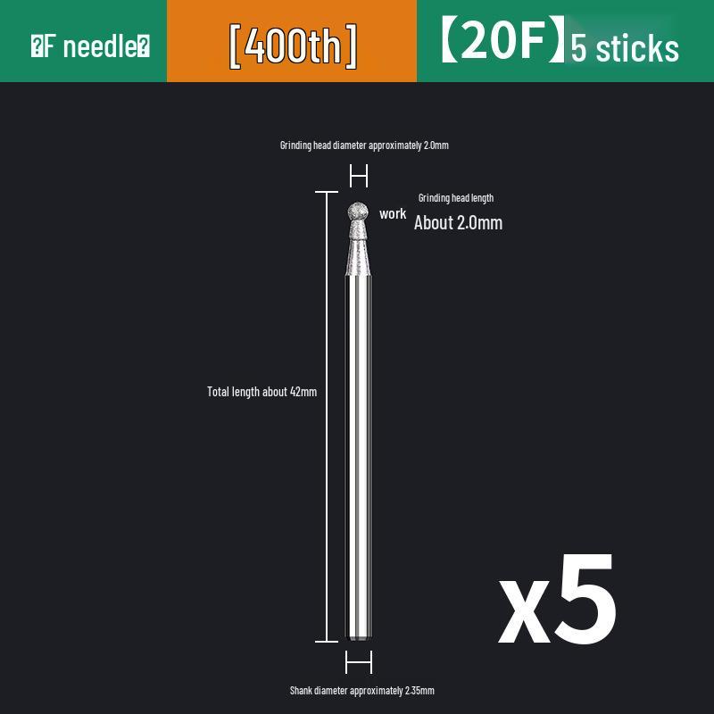 Mansharui Jade Carving & Polishing Grinding Head - Round Ball Shape