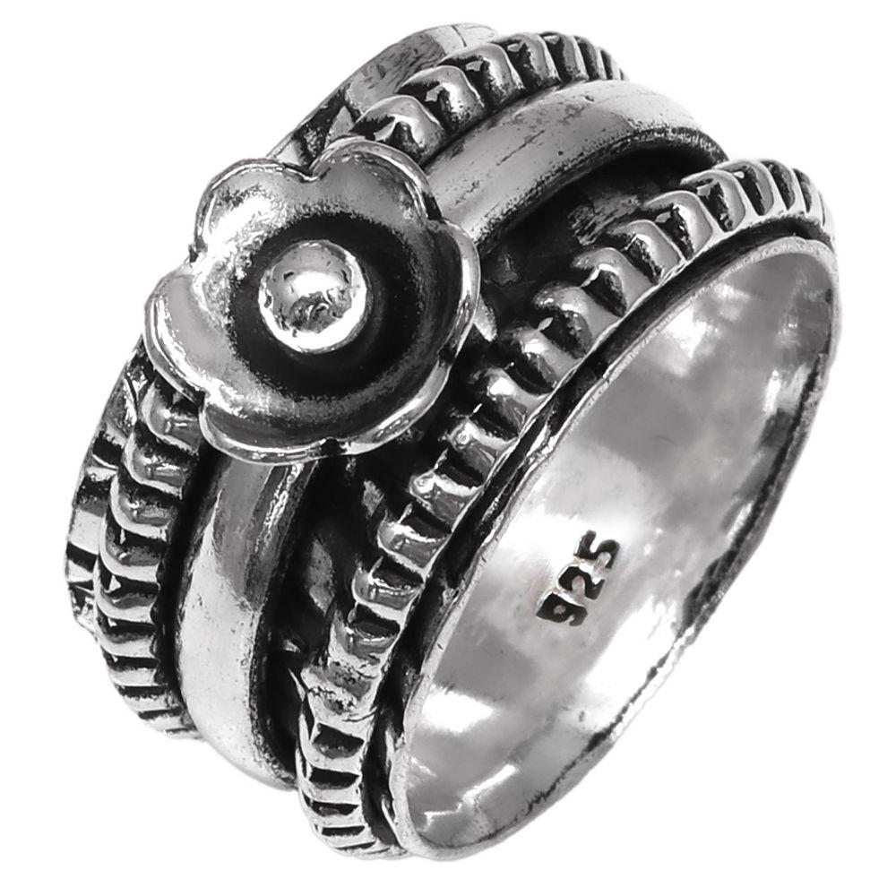 Серебряные украшения ручной работы без драгоценных камней "6.5"