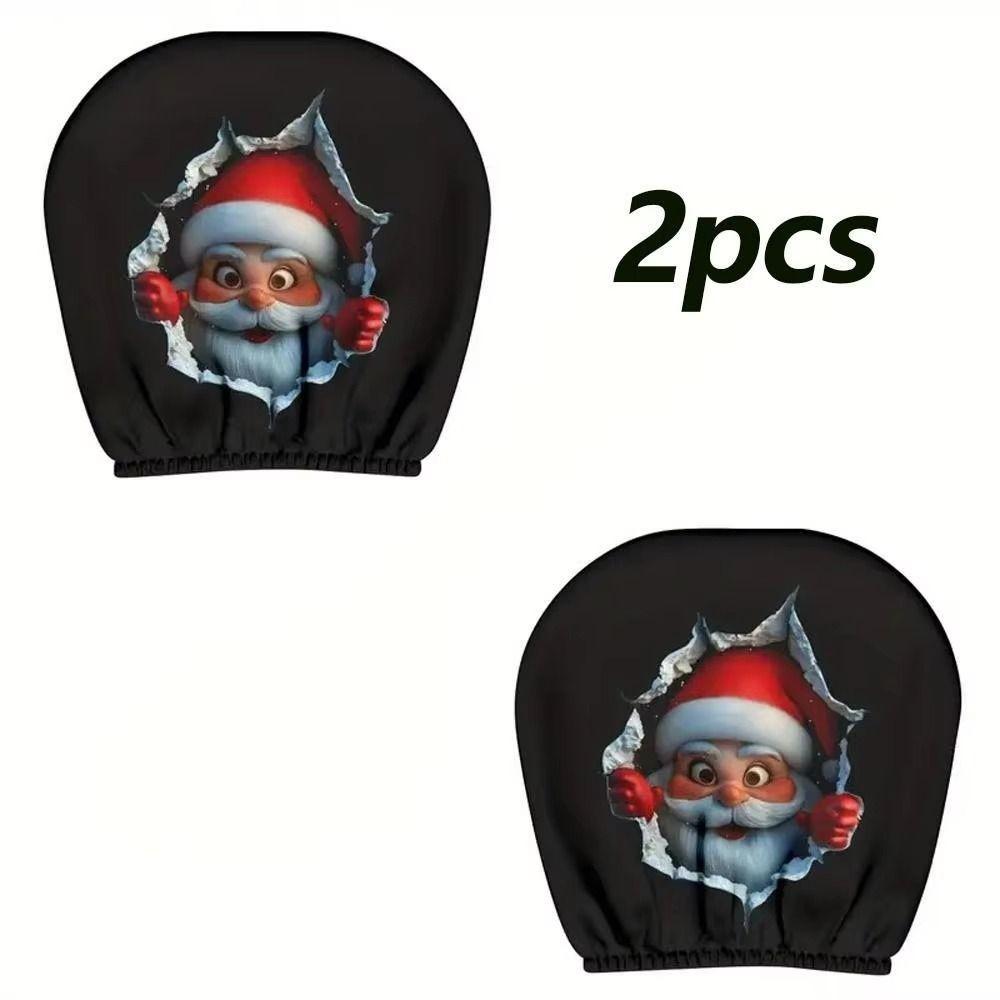 2Pcs Elastic Headrest Protector Universal Car Head Pillowcase Auto Seat Headrest Cover Car Interior