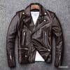 New Spring and Autumn Locomotive Men's PU Leather Jacket Regular Slim-fit Large Size Men's Leather Jacket European Station