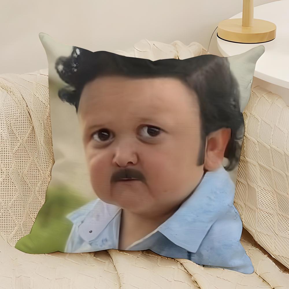 Viral Internet Meme Character Pillow Case Natural Linen DoubleSided Printing Sofa Home Decor Cushion Cover