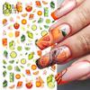 Water Transfer Nail Art Fruit Ice Cream Summer Sticker Cake Manicure Decal Fashion