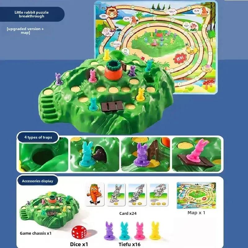 Игра-ловушка для кроликов с морковкой, настольная игра для вечеринки с друзьями, игра-вызов, интерактивная игрушка, подарок для семейного веселья родителя и ребенка