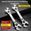 Alloy Steel Air Conditioner Wrench Thickening and Hardening Double-End Wrench Open End Wrench