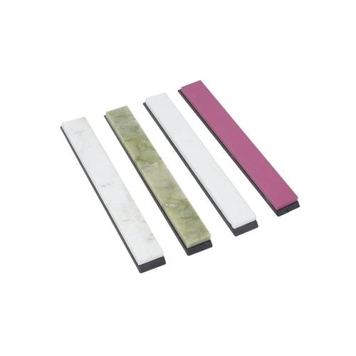 moumoujp Knife Whetstone Sharpener Set, Multi-Stone Finishing Stones, #10000, #8000, #6000, #3000