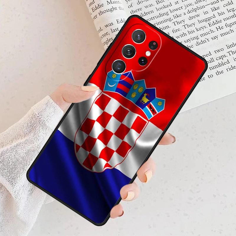 Croatia Flag Phone Case For Samsung Galaxy S25 S23 S30 S8 S21 S20 FE S24 S22 Note 10 20 S8 Plus lite Ultra