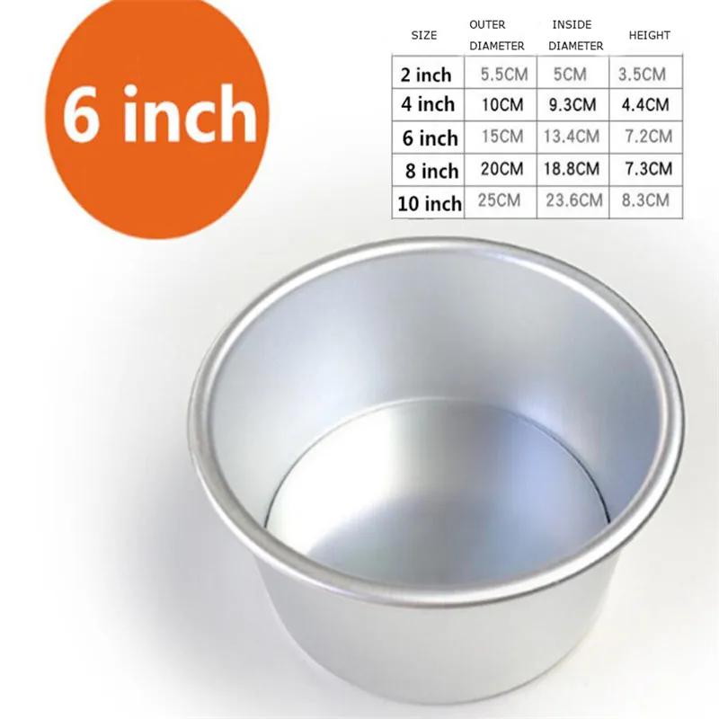 6/8/10 дюймов круглая форма для выпечки с подвижным дном, форма для украшения хлеба, антипригарное покрытие, поднос для инструментов для домашней кухни и духовки 1 шт.