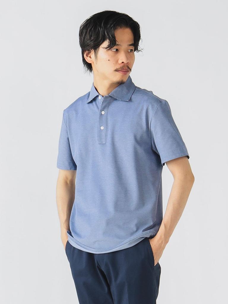 Мужская рубашка-поло Beams Heart COOLMAX® с влагоотводящим, быстросохнущим пике, с широким воротником, размеры S-XL, сезон 2025SS (S-XL), Размер M (41020046458)