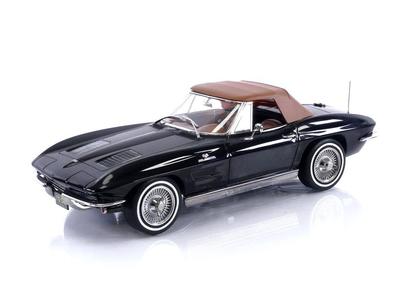 Norev масштаб Chevrolet Corvette Stingray C2 Кабриолет 1963 Черный Готовая модель 1/18