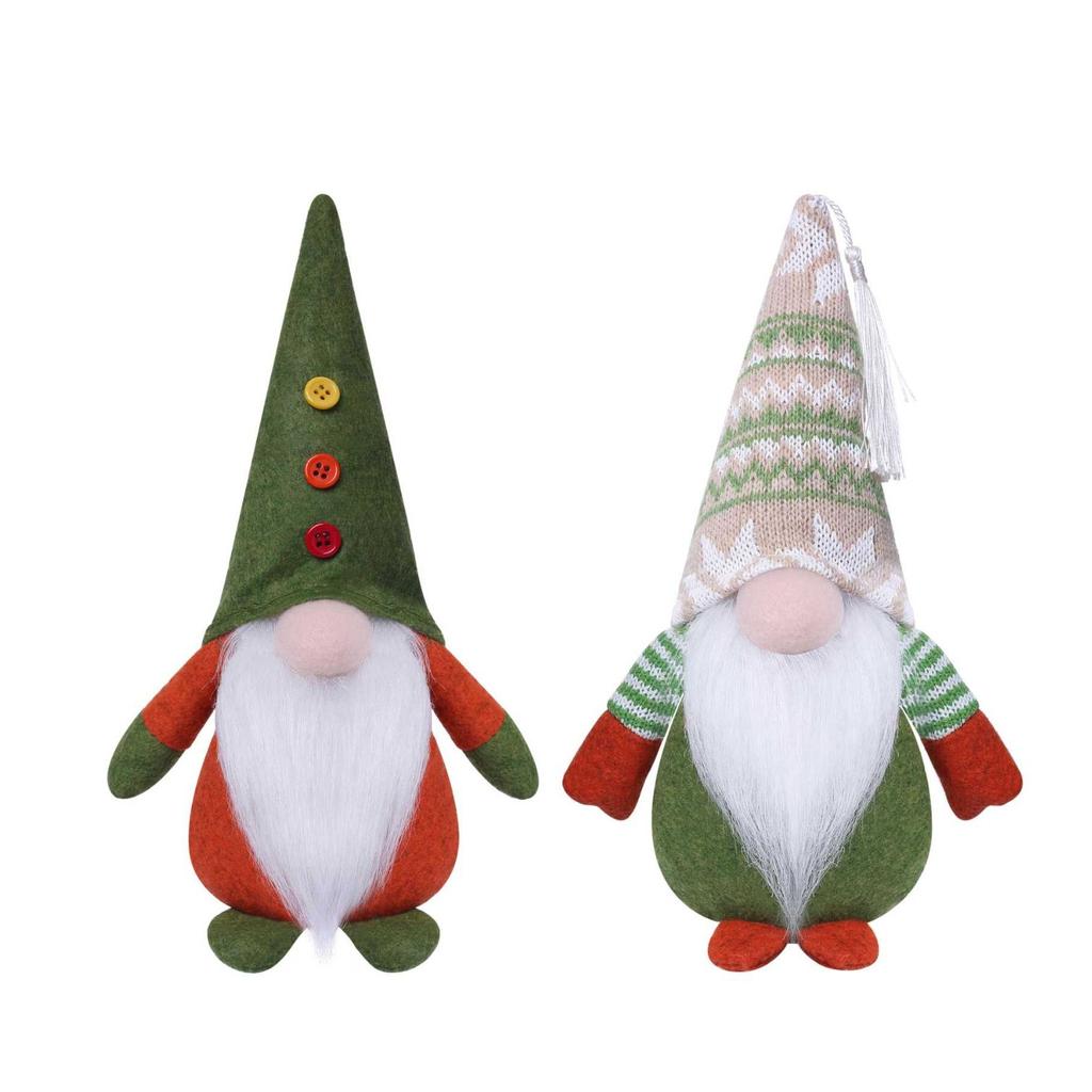 Christmas Faceless Doll Elf Doll European and American Green Style Decoration Nordic Rudolph Ornaments