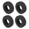 4 шт. Шины для радиоуправляемого краулера 1,25 дюйма, гибкие, износостойкие, резиновые шины для радиоуправляемых автомобилей SCX24 124