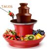 90W Chocolate Fountain Melter Food Grade BPA Free Easy To Clean 3 Tiers Design Christmas Electric Chocolate Fountain Machine