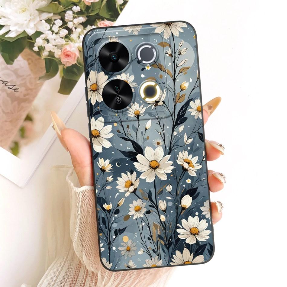 For ITEL P65 Cute Cat Flower Cartoon Phone Case For Itel P671L ItelP65 Shockproof Soft Silicone Covers Bumpers