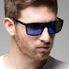 Men's Square Big Frame Sunglasses Colorful Trend Sunglasses Driver Driving Glasses