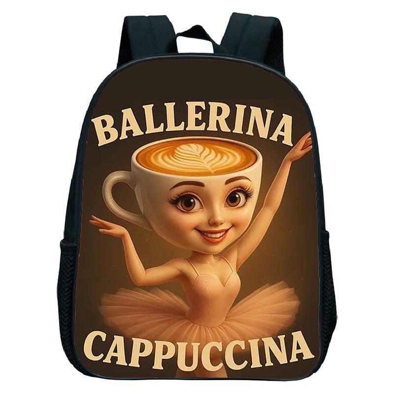 Italian Brainrot Backpack Toddler Boys Kindergarten Bag Cartoon Cappuccino Saaassino School Bags Boys Girls Animals Bookbag Gift