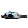 Nike Benassi Сандалии-слайды на толстой подошве для улицы, цельные, с цветочным трендом, резиновые, нескользящие, женская обувь, черные 618919-029