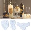 1PC Silicone Mold Cake Toppers European Angel Relief Candle Mold Chocolate Embellishments