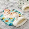 Cat Sleeping Bag Bed With Tail Comfortable Pet Snuggle Sack Thickened Winter Warm Cozy Calming Cat Bed Pet Supplies
