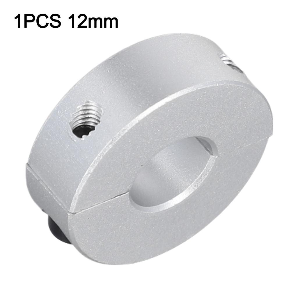 Двойное разъемное зажимное кольцо Сменный стопорный хомут для вала Серебристый