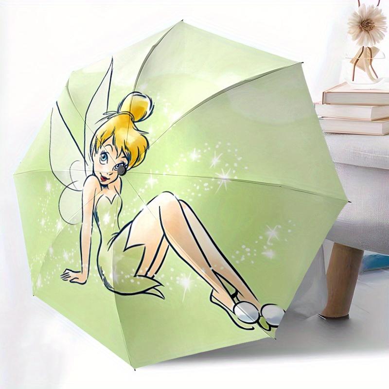 1pc Tinkerbell, Fairy Automatic Umbrella 8-Bone Design Compact Gear for Outdoor Travel,Perfect Gift for Friends' Birthdays yy250813050