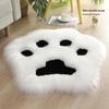 Imitation Wool Bear Paw Plush Rug for Children's Room - Fluffy Cat Paw Floor Mat, Bedside Decor.