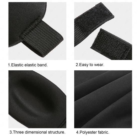 Чехол для сна с эластичным ремешком для самолета. Безболезненное дыхание. Мягкий чехол для глаз. Полезный регулируемый ремень из полиэстера.