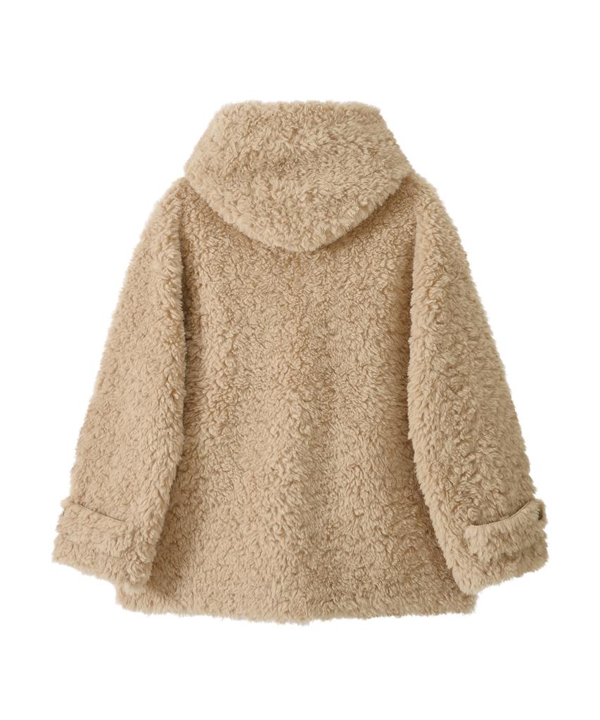 PANDORAFIT Hoody Fleece Coat (Beige)