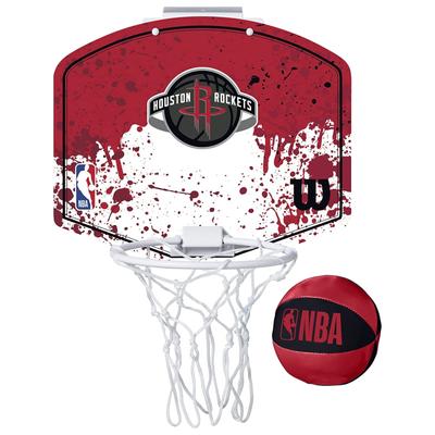 Wilson Щит баскетбольный мини-кольцо NBA Team Houston Rockets, унисекс, красный