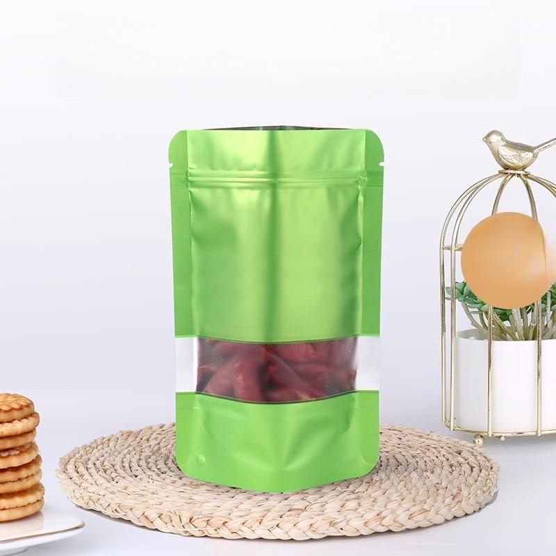 Окно Независимый Пакет из Алюминиевой Фольги с Запайкой, Цветной Влагостойкий и Светонепроницаемый Пакет для Упаковки Цветочного Чая и Орехов, Пакеты для Запайки Конфет и Снеков