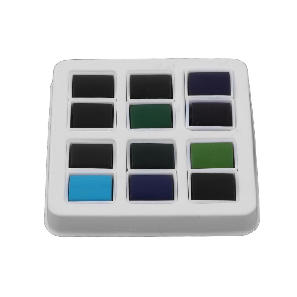 Набор из 12 акварельных красок темного цвета серии Ocean Forest, охрана окружающей среды