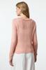 Women's Fashion Stylish Cardigan Pink Soft Textured Tulle Embroidered Knitwear Cardigan