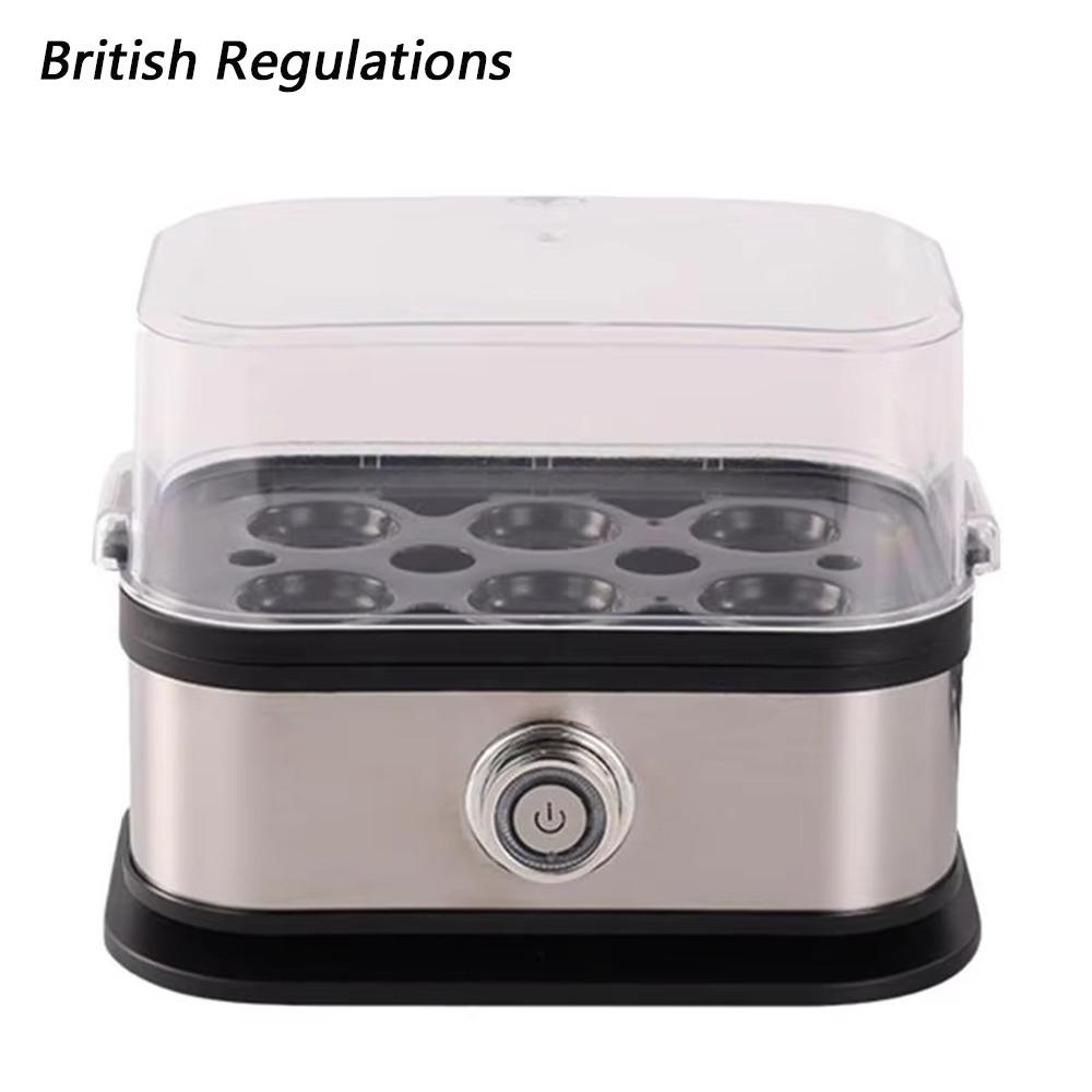 200 Вт Яйцеварка на 6 яиц, Экономия места, Умная яйцеварка, Нержавеющая сталь, Автоматическое отключение, Быстрая яйцеварка