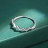 Простое серебряное кольцо S925 в форме молнии для женщин, модное волнистое кольцо, кольцо из стерлингового серебра для подруг, подарок на вечеринку, ювелирные изделия на годовщину
