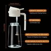 2in1 470ml Plastic Spray Oil Sprayer Bottle Spray Oil Dispenser Oil Jar Cruet BBQ Kitchen Baking Roasting Picnic Kitchen Tool