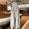 Весенние женские брюки больших размеров с широкими штанинами, базовые эластичные брюки, свободные повседневные брюки с высокой талией, плиссированные брюки 5XL