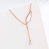 Four-leaf Lucky Grass Necklace for Women In Summer Korean Simple Pendant for All-match Niche Collarbone Chain