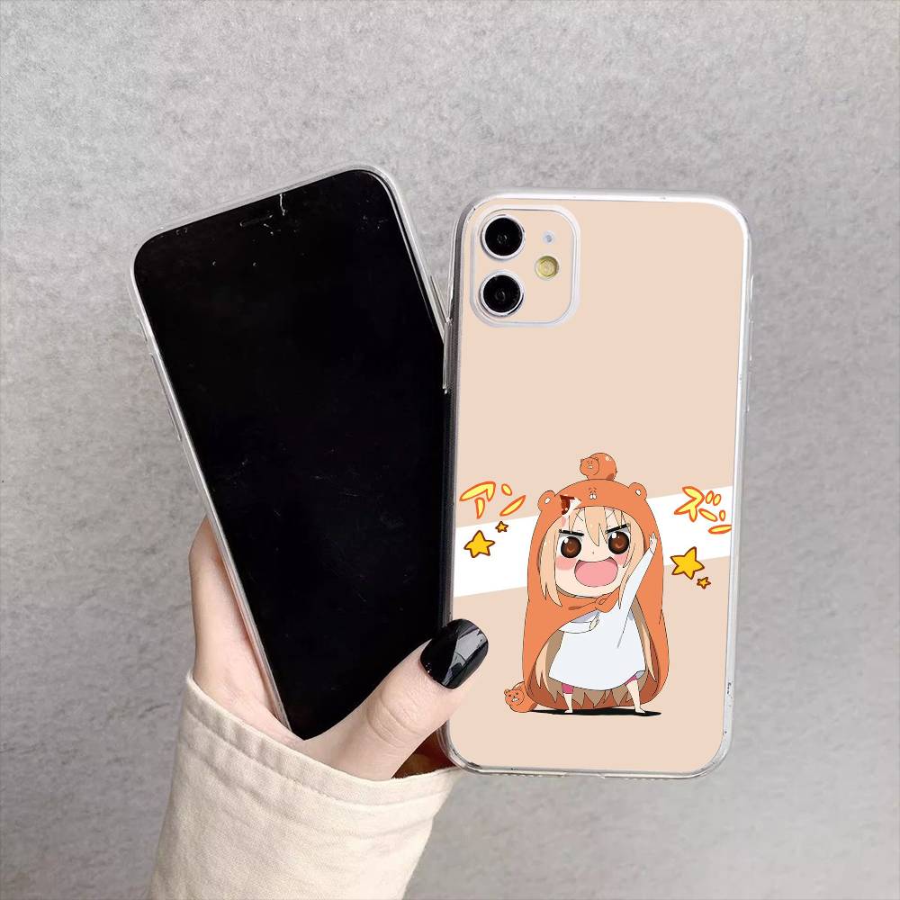 Anime Doma U-Umaru Phone Case For iPhone17,16,15,14,13,12,11 Plus,Pro Max Soft Transparent Cover