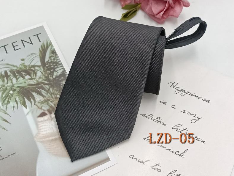 Мужской деловой галстук с ленивой молнией 8 см, легко завязывается, полосатый черный галстук без узлов