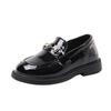 Girls' Leather Shoes 2025 Spring and Autumn New Fashion College British Style Children's Single Shoes Little Girl Flat Shoes