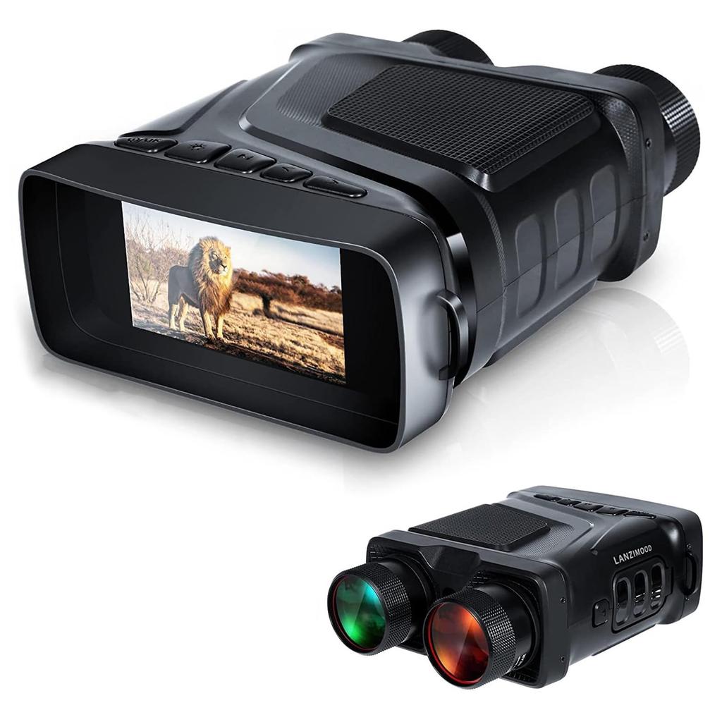 Xtahdge Digital Night Vision Binoculars, All Black, Full Color, 4K, All Black, 800 Meter Large Screen, Infrared Telescope