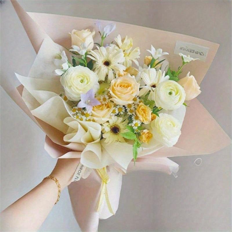 38 листов/пакет, Подкладочная бумага для упаковки подарочных букетов, Цветочная арт-сумка, Цветочная бумага, Корейская экстракт молочная цветочная упаковочная бумага, Упаковочная бумага