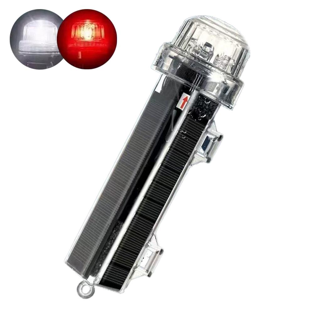 Solar Ocean Signal Light Navigation Signal Light Waterproof Flash LED Night Warning Light Yacht And Fishing Boat Accessories