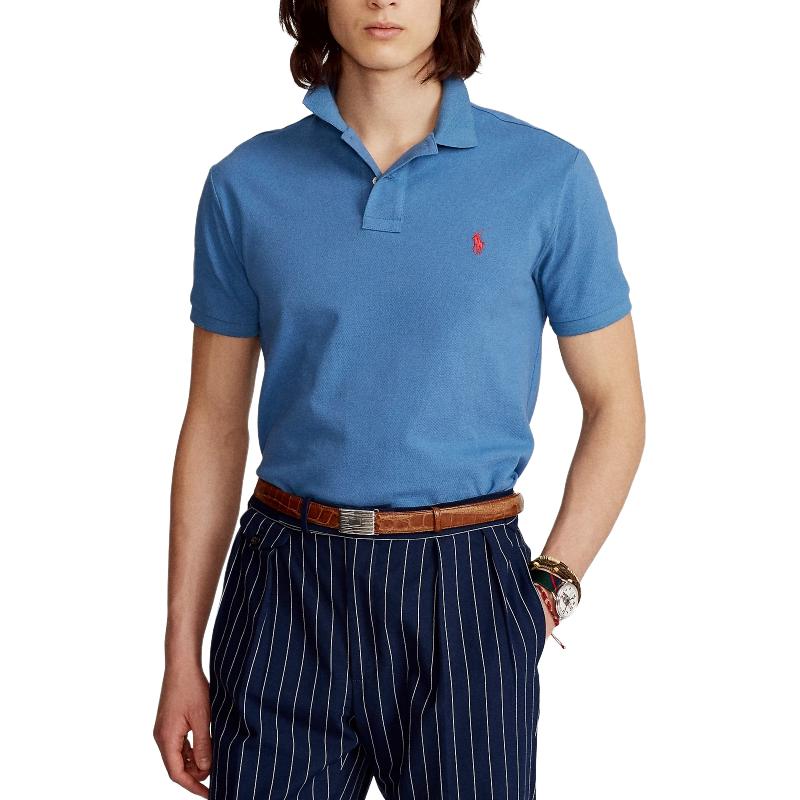 Polo Ralph Lauren Мужская футболка-поло синяя MNPOKNI1N821166-420